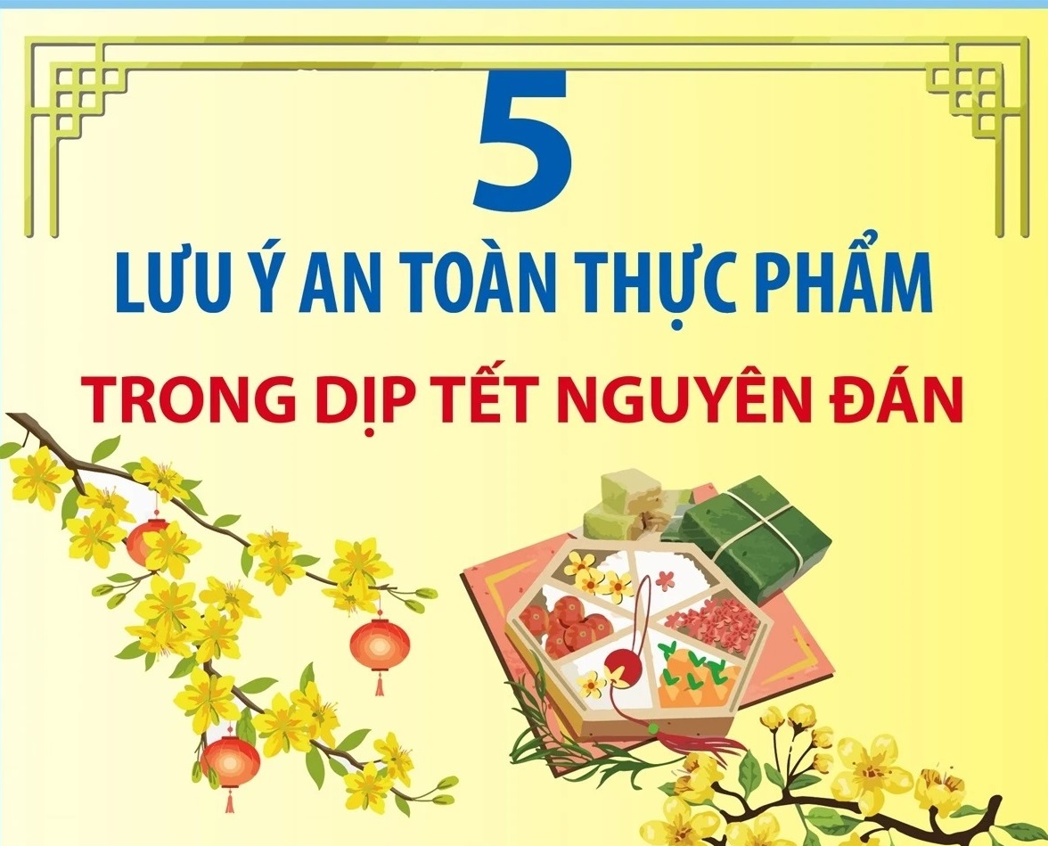 5 lưu ý an toàn thực phẩm trong dịp Tết Nguyên đán