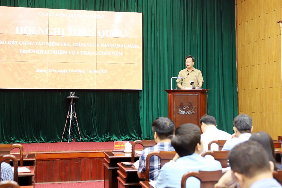 Hội nghị trực tuyến toàn quốc sơ kết công tác kiểm tra, giám sát của Đảng 6 tháng đầu năm