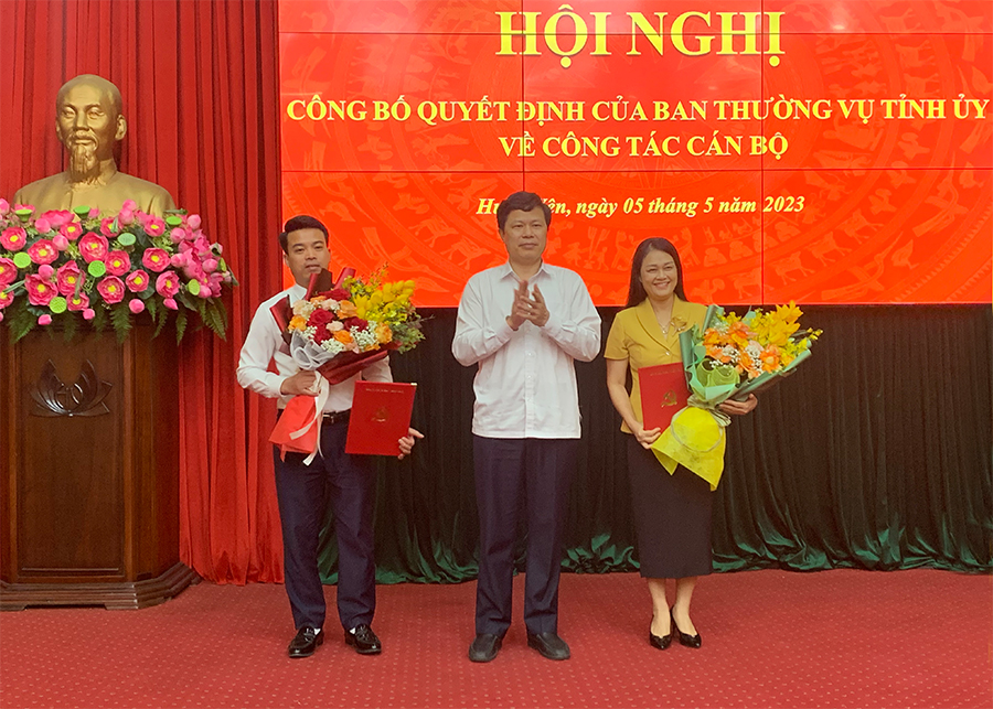 Công bố quyết định của Ban Thường vụ Tỉnh ủy về công tác cán bộ