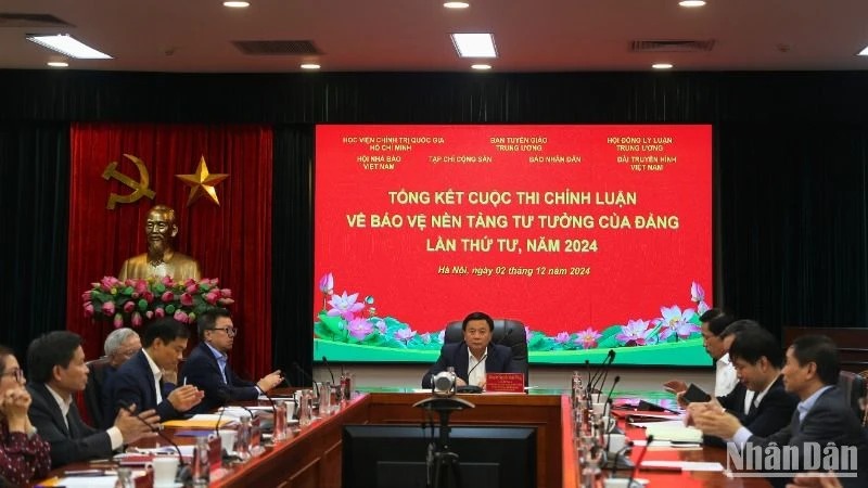 Tổng kết công tác tổ chức Cuộc thi chính luận về bảo vệ nền tảng tư tưởng của Đảng lần thứ tư