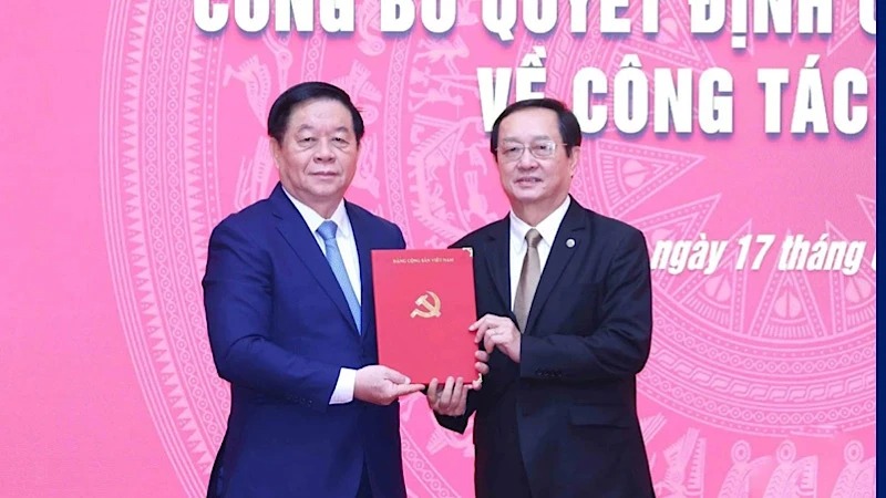 Đồng chí Huỳnh Thành Đạt giữ chức Phó Trưởng Ban Tuyên giáo và Dân vận Trung ương