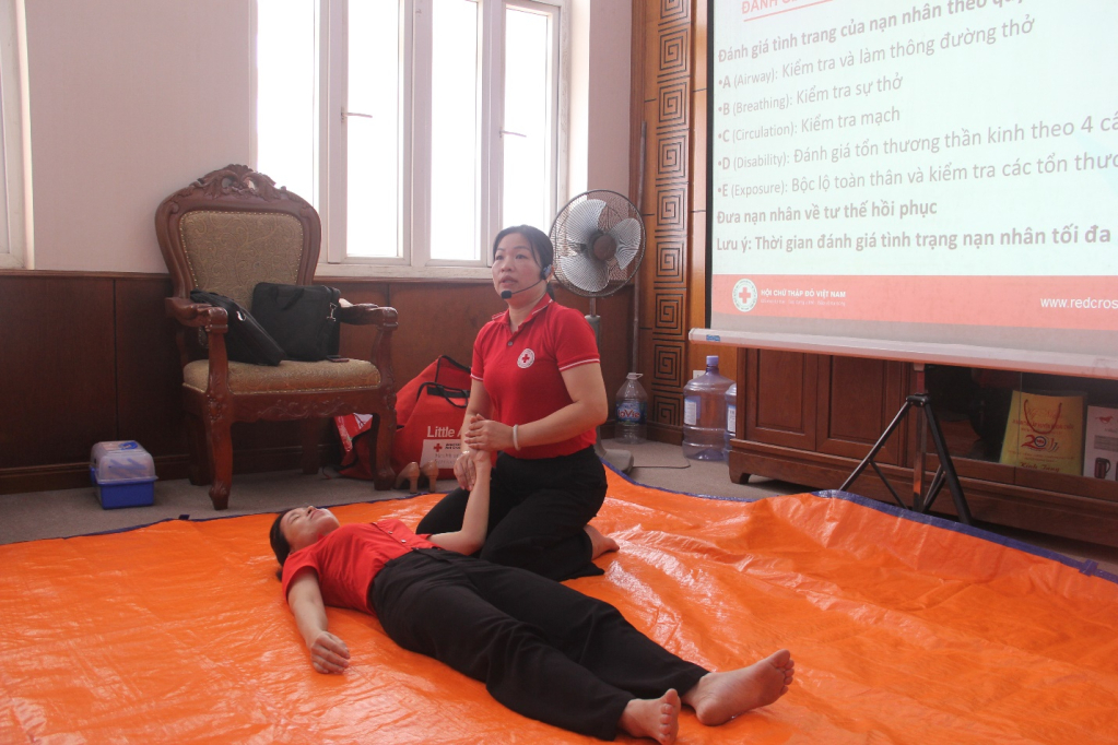 Hội Chữ thập đỏ tỉnh: Tuyên truyền, tập huấn kiến thức, kỹ năng sơ cấp cứu