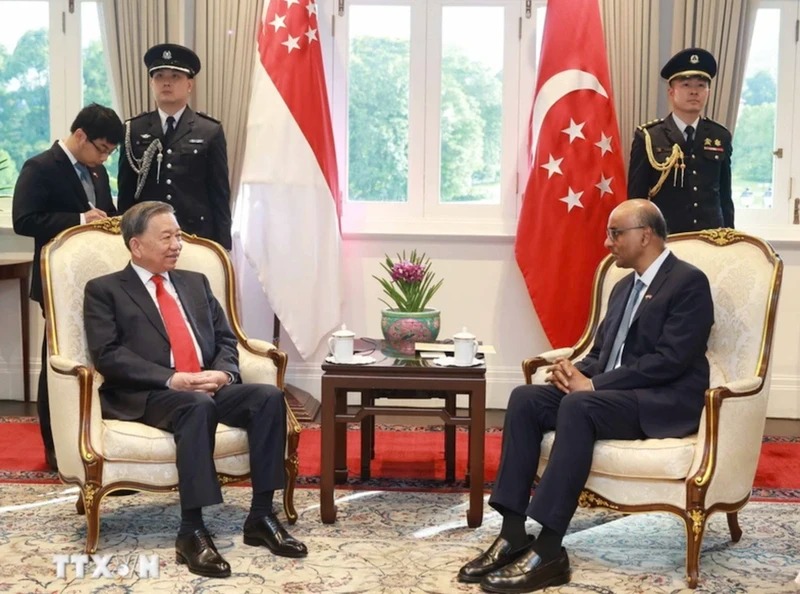 Tổng Bí thư Tô Lâm đã hội kiến Tổng thống Singapore Tharman Shamugaratnam