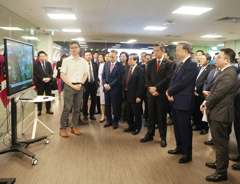 Tổng Bí thư Tô Lâm trao đổi về chiến lược giáo dục và khoa học công nghệ của Singapore