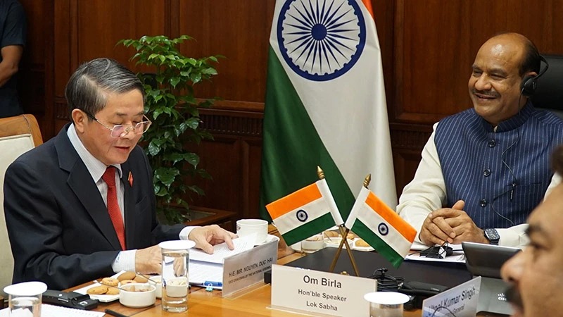 Phó Chủ tịch Quốc hội Nguyễn Đức Hải hội kiến Chủ tịch Hạ viện Ấn Độ