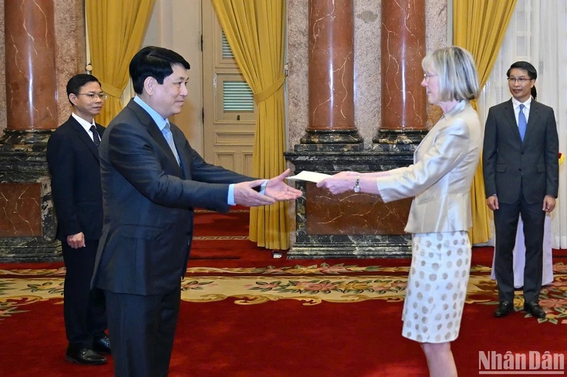 Chủ tịch nước Lương Cường tiếp Đại sứ các nước trình Quốc thư, nhận nhiệm vụ tại Việt Nam