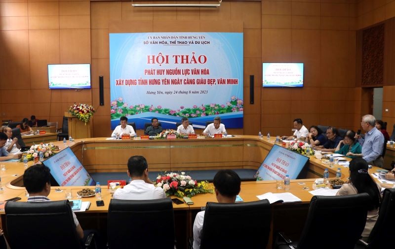 Hội thảo Phát huy nguồn lực văn hóa xây dựng tỉnh Hưng Yên giàu đẹp, văn minh