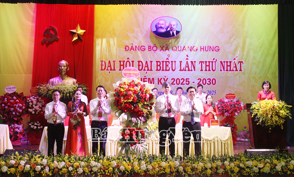 Đại hội Đại biểu Đảng bộ xã Quang Hưng lần thứ I, nhiệm kỳ 2025-2030