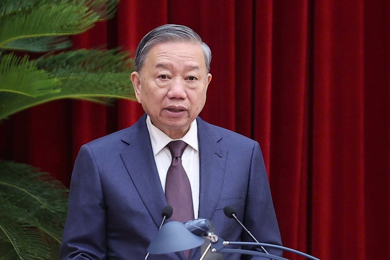 Phát biểu của Tổng Bí thư Tô Lâm tại phiên khai mạc Hội nghị Trung ương 12 Khóa XIII