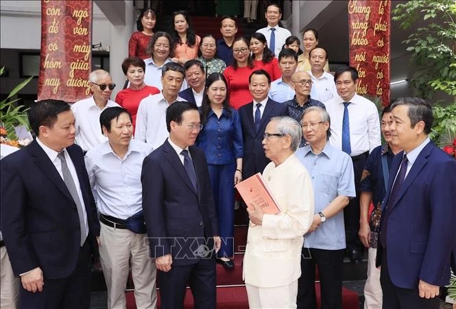 Chủ tịch nước Võ Văn Thưởng dự Lễ giới thiệu tác phẩm 