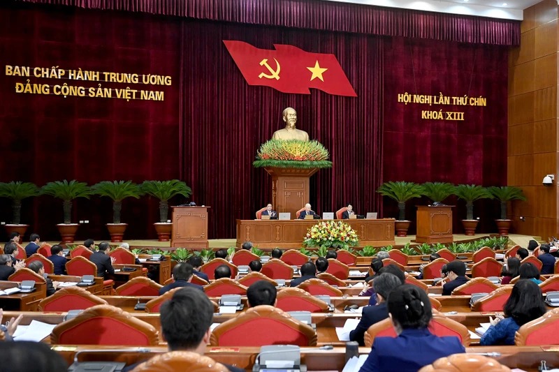 [Ảnh] Khai mạc trọng thể Hội nghị Trung ương lần thứ chín, khóa XIII