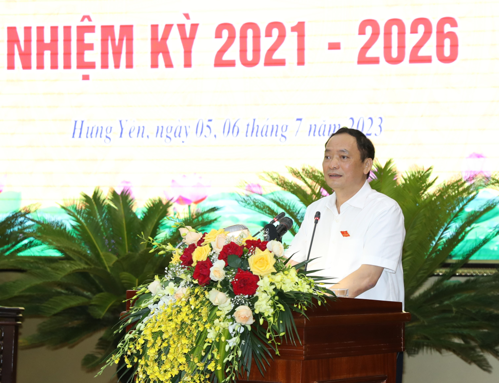 Lược ghi bài phát biểu của đồng chí Trần Quốc Văn, Phó Bí thư Tỉnh ủy, Chủ tịch UBND tỉnh tại kỳ họp