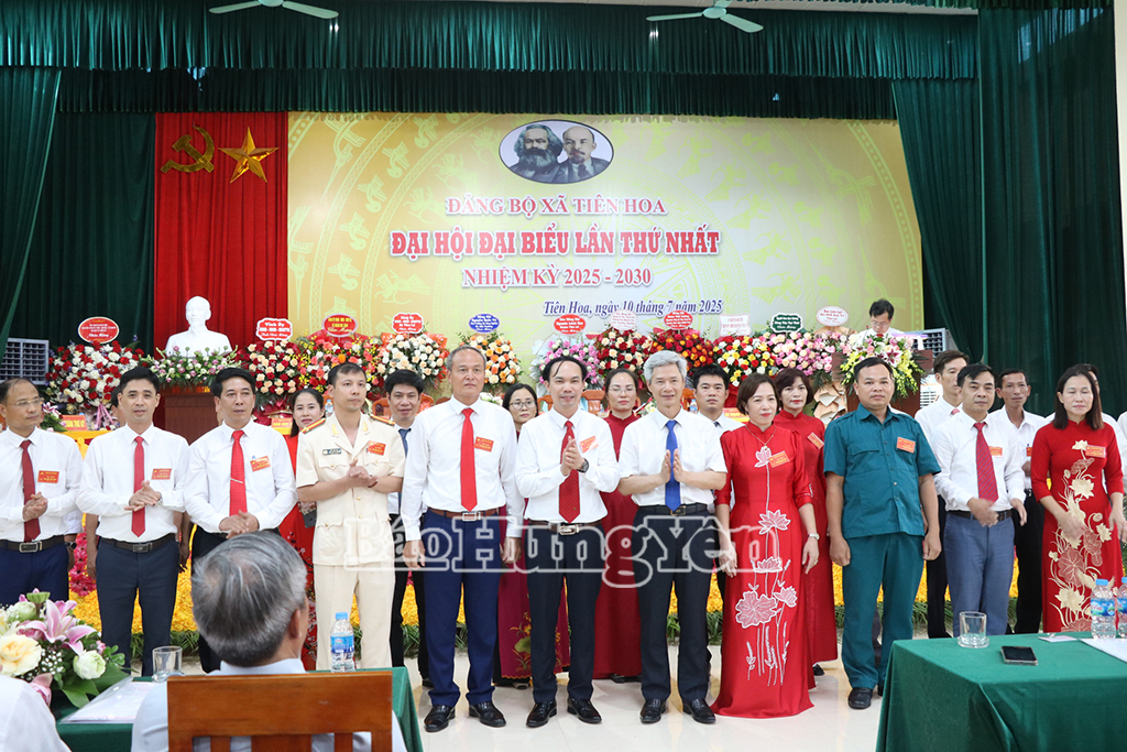 Đại hội Đại biểu Đảng bộ xã Tiên Hoa lần thứ I, nhiệm kỳ 2025 - 2030