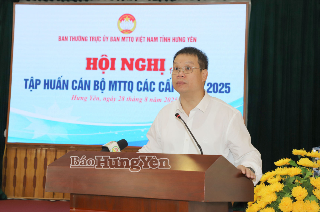 Tập huấn tổ chức đại hội MTTQ Việt Nam các cấp và hoạt động giám sát, phản biện xã hội