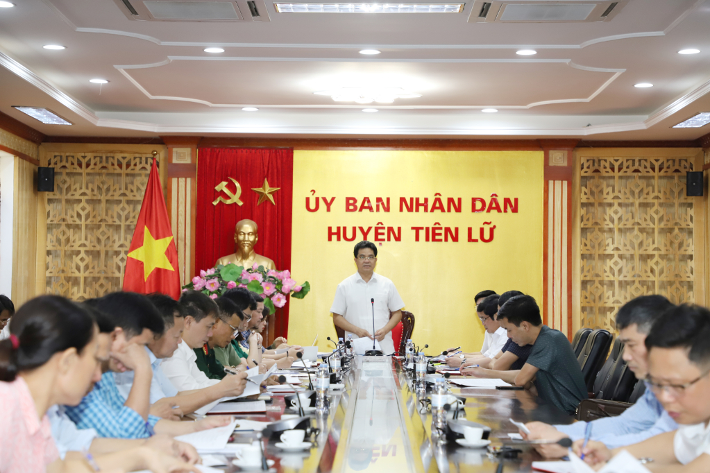 Kiểm tra công tác triển khai thực hiện sắp xếp đơn vị hành chính cấp xã, giai đoạn 2023 – 2025 tại các huyện Tiên Lữ và Ân Thi