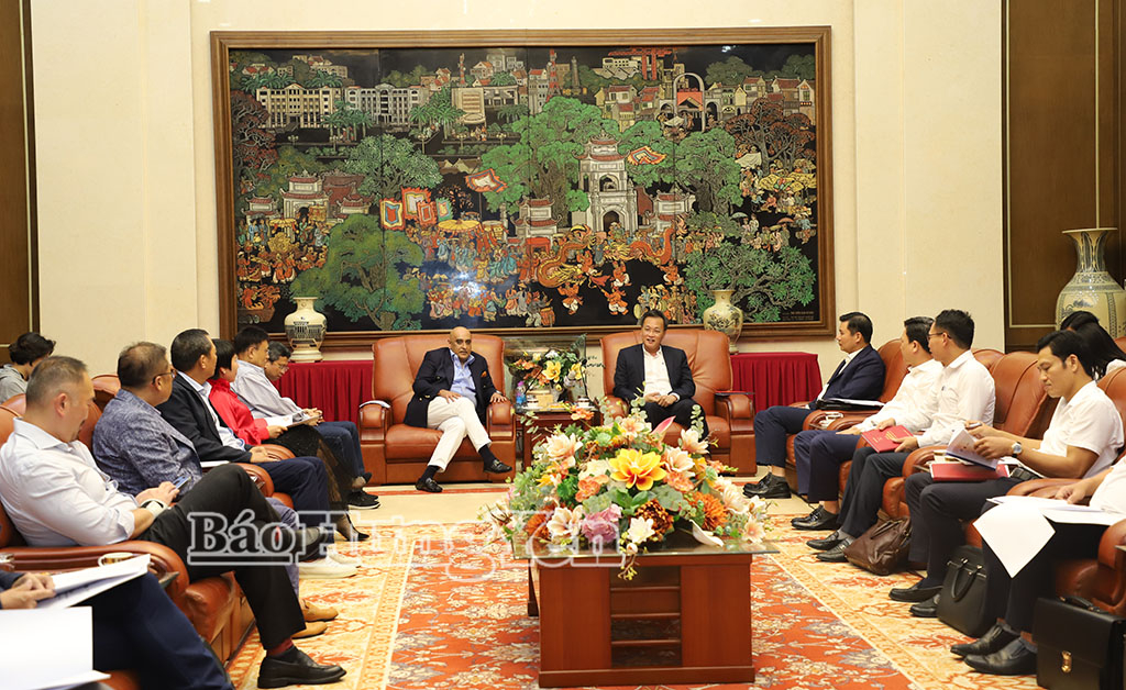 Đồng chí Bí thư Tỉnh ủy Nguyễn Hữu Nghĩa làm việc với Liên danh Tập đoàn Makara Capital Partners