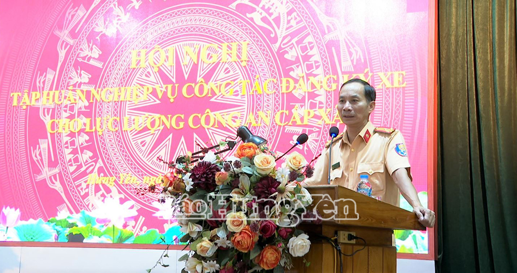 Tập huấn nghiệp vụ đăng ký xe cho lực lượng công an cấp xã