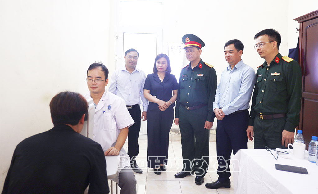 Bộ CHQS tỉnh: Kiểm tra công tác khám tuyển nghĩa vụ quân sự