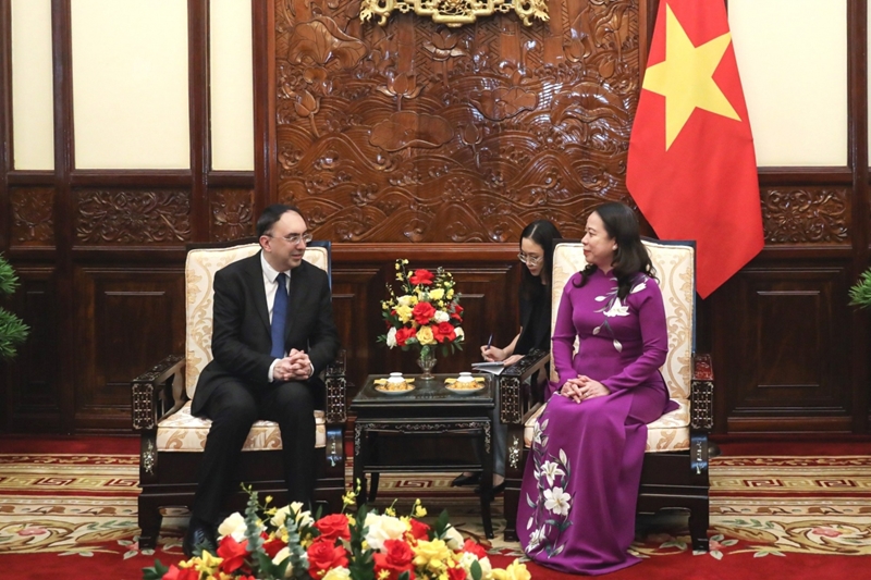 Quyền Chủ tịch nước Võ Thị Ánh Xuân tiếp các Đại sứ trình Quốc thư