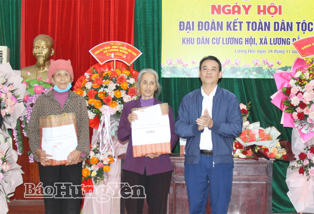 Khu dân cư Lương Hội tổ chức Ngày hội đại đoàn kết toàn dân tộc 