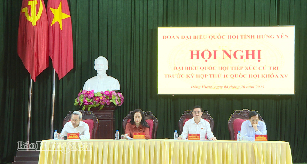 Đoàn đại biểu Quốc hội tỉnh tiếp xúc cử tri tại các xã Đông Hưng, Nam Đông Hưng, Bắc Tiên Hưng