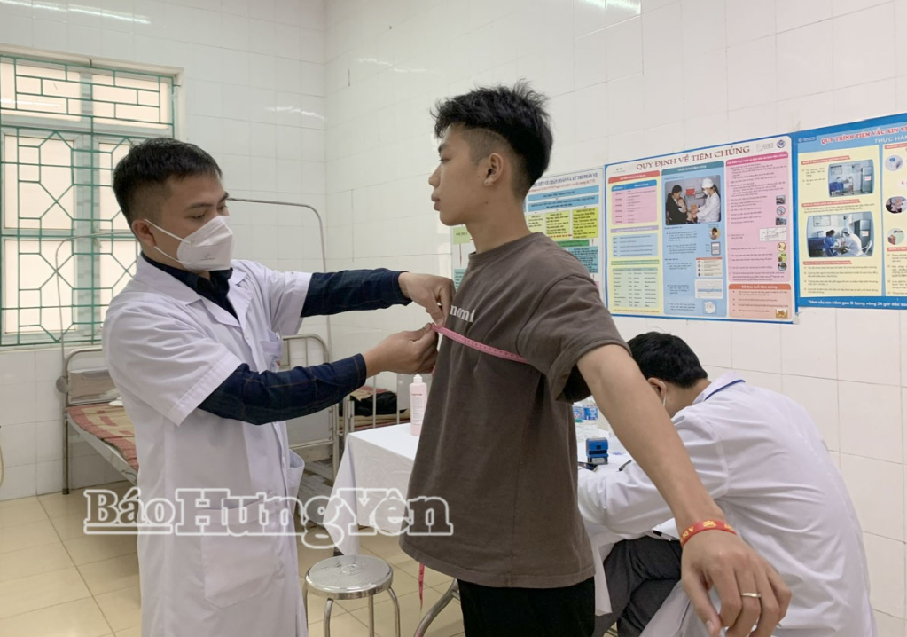 Các xã Hoàn Long, Yên Mỹ, Nghĩa Trụ khám tuyển sức khỏe nghĩa vụ quân sự năm 2026