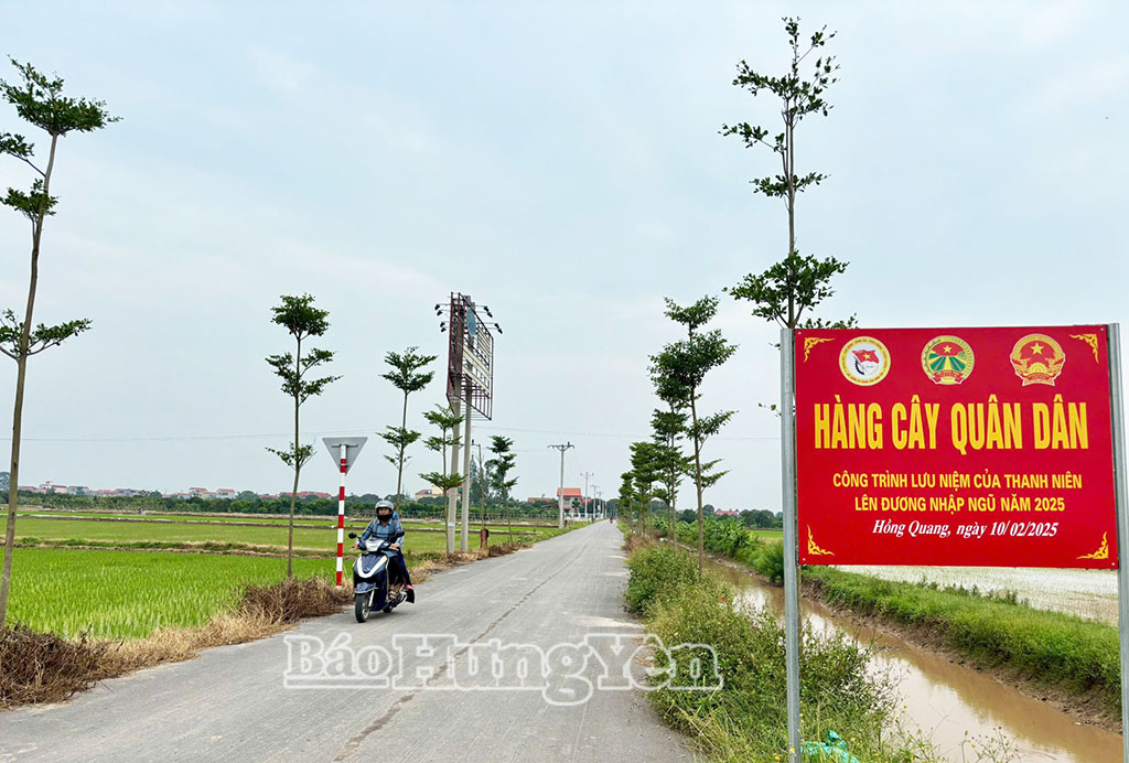 Hưng Yên có 21 “Hàng cây quân dân”