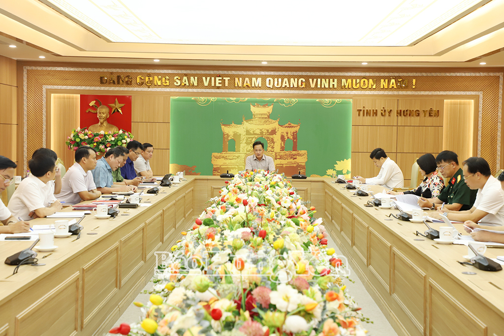 Phiên họp lần thứ hai Ban Chỉ đạo về phát triển khoa học, công nghệ, đổi mới sáng tạo và chuyển đổi số tỉnh Hưng Yên
