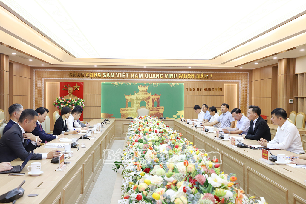 Bí thư Tỉnh ủy Nguyễn Hữu Nghĩa tiếp và làm việc với đoàn công tác Tập đoàn Sumitomo (Nhật Bản)