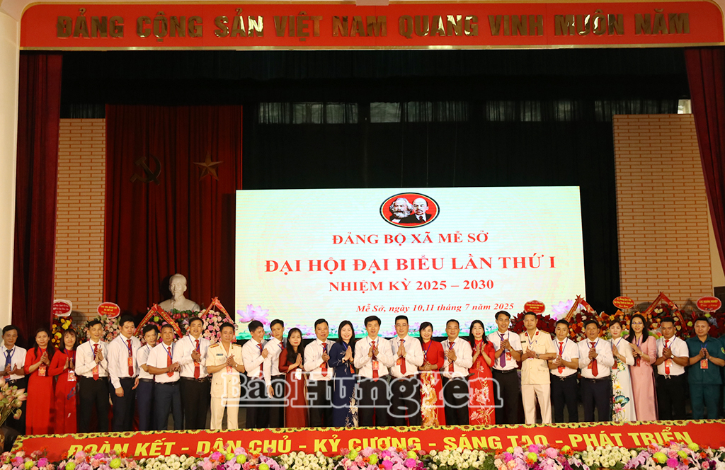 Đại hội đại biểu Đảng bộ xã Mễ Sở lần thứ I, nhiệm kỳ 2025 -2030