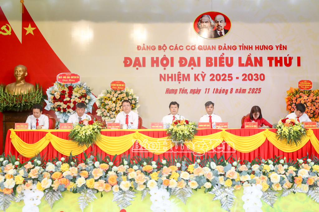 Phiên làm việc thứ nhất Đại hội đại biểu Đảng bộ các cơ quan Đảng tỉnh lần thứ I, nhiệm kỳ 2025-2030