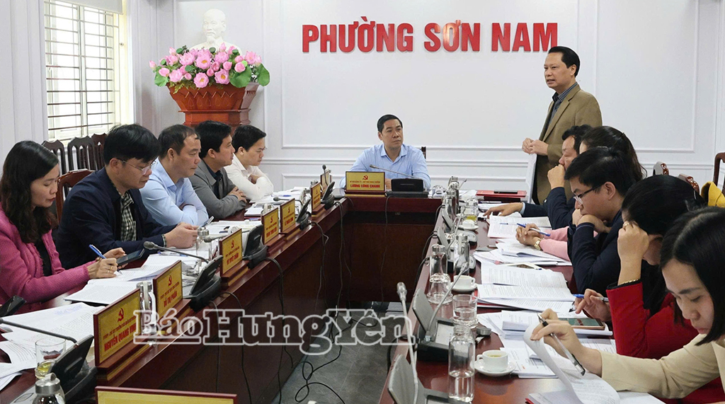 Ban Thường vụ Đảng ủy phường Sơn Nam tổ chức hội nghị kiểm điểm  năm 2025