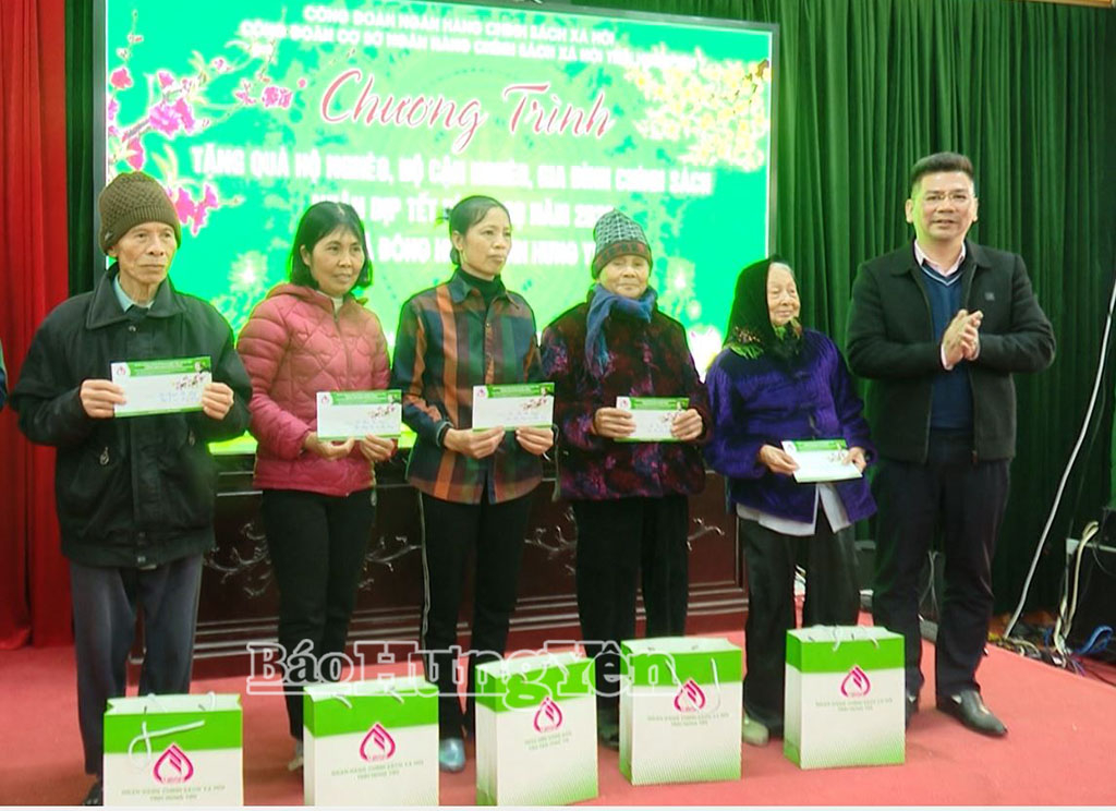 Hưng Yên: 100% hộ nghèo được tặng quà Tết trước ngày 10/2/2026