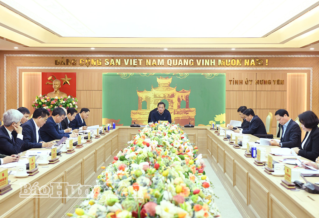 Bí thư Tỉnh ủy Nguyễn Hữu Nghĩa chủ trì họp đánh giá tình hình triển khai thực hiện công tác bầu cử 