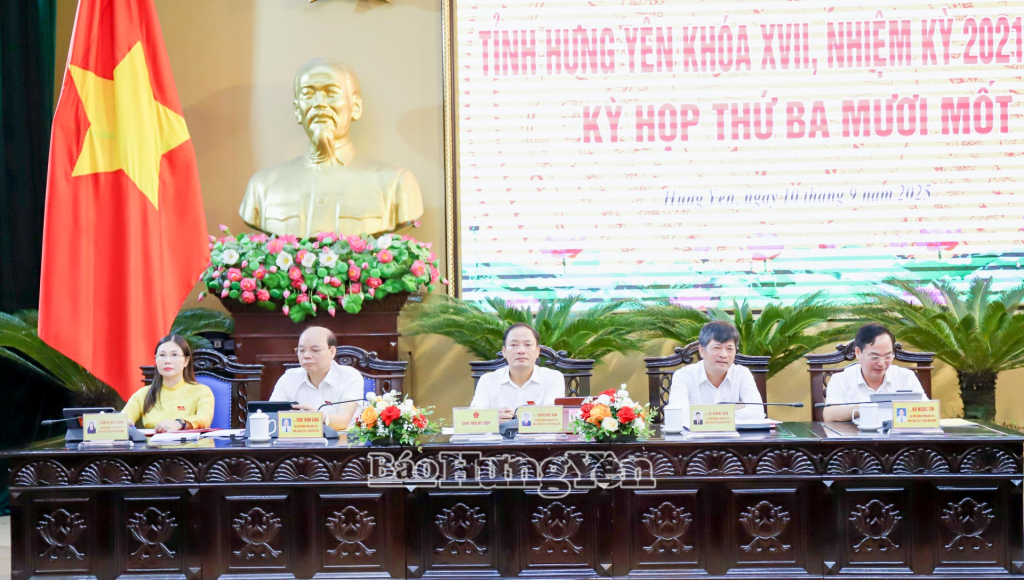 Kỳ họp thứ ba mươi mốt HĐND tỉnh khóa XVII, nhiệm kỳ 2021-2026