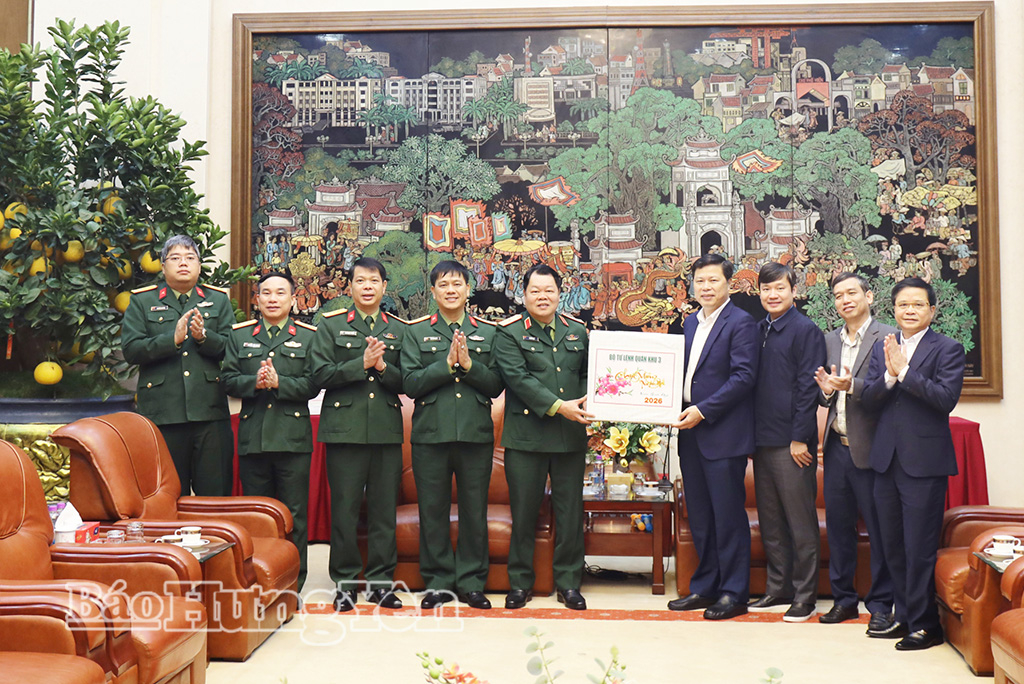 Bộ Tư lệnh Quân khu 3: Thăm, chúc Tết Tỉnh ủy, UBND tỉnh