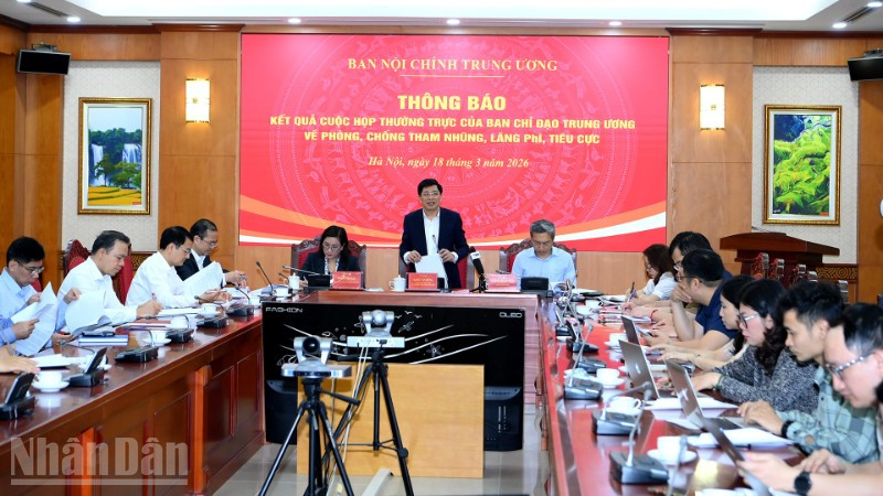Thông báo kết quả cuộc họp của Thường trực Ban Chỉ đạo Trung ương về phòng, chống tham nhũng, lãng phí, tiêu cực