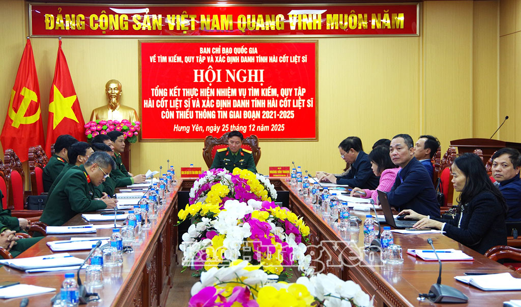 Tổng kết thực hiện nhiệm vụ tìm kiếm, quy tập hài cốt liệt sĩ và xác định danh tính hài cốt liệt sĩ còn thiếu thông tin, giai đoạn 2021 – 2025