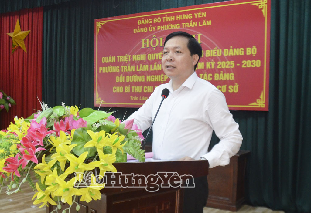 Đảng ủy phường Trần Lãm: Bồi dưỡng nghiệp vụ công tác Đảng cho bí thư, phó bí thư chi bộ