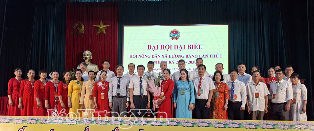 Đại hội đại biểu Hội Nông dân xã Lương Bằng, Tiên Hoa lần thứ I, nhiệm kỳ 2025 - 2030