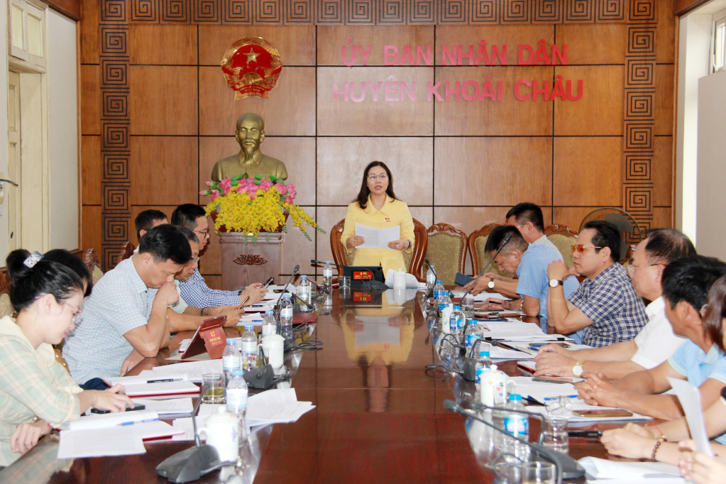 Giám sát việc thực hiện chính sách phát triển giáo dục nghề nghiệp và giải quyết việc làm trên địa bàn huyện Khoái Châu