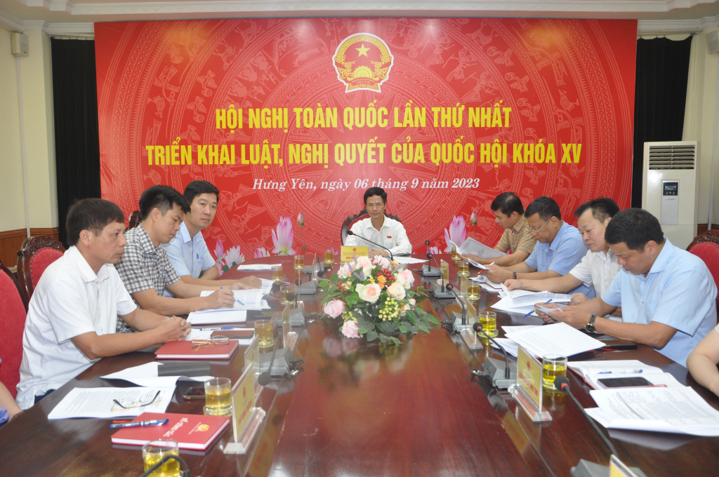 Hội nghị toàn quốc lần thứ nhất triển khai luật, nghị quyết của Quốc hội khóa XV