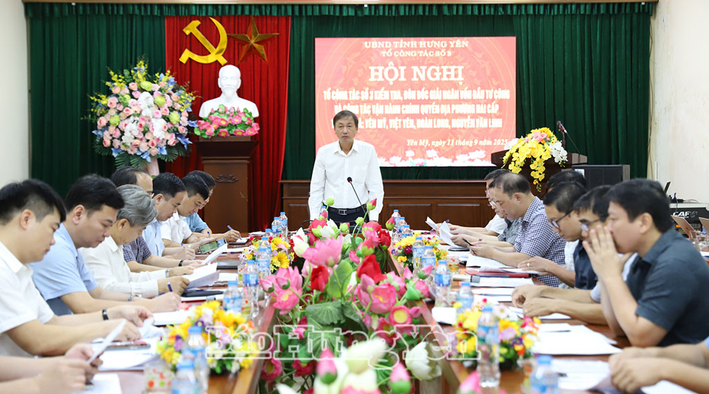 Kiểm tra công tác giải ngân vốn đầu tư công và vận hành chính quyền địa phương 2 cấp