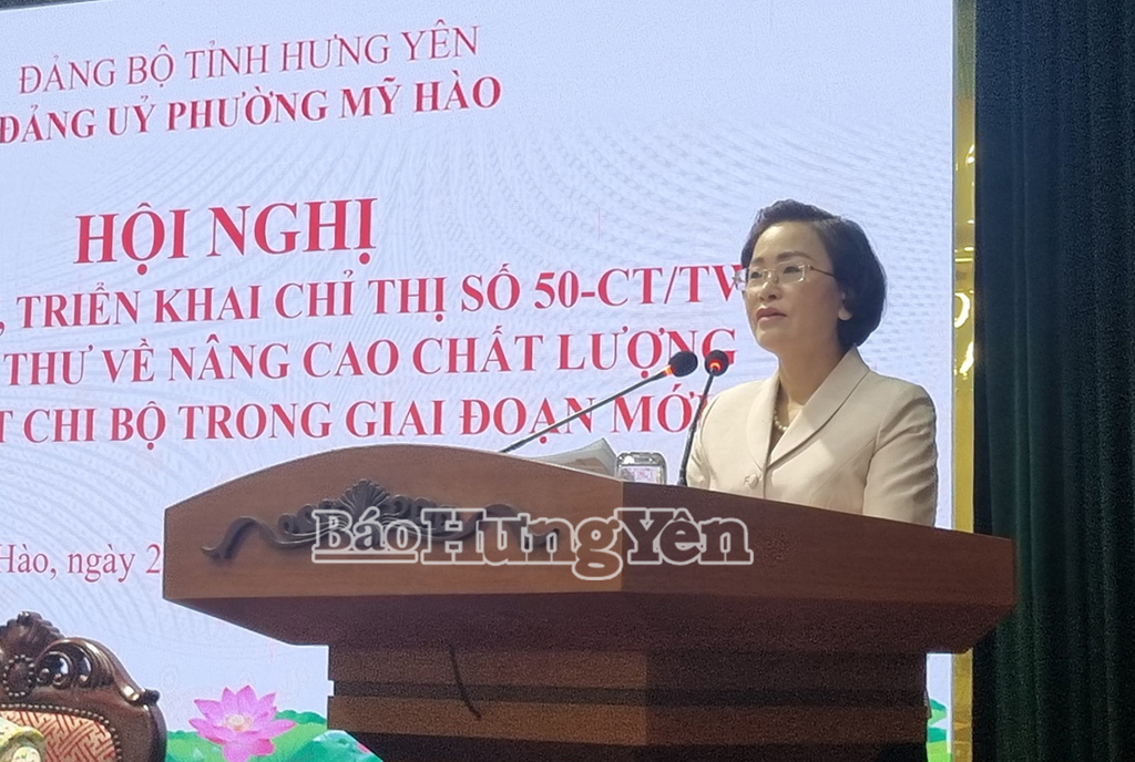 Đảng ủy phường Mỹ Hào quán triệt và triển khai thực hiện Chỉ thị số 50-CT/TW của Ban Bí thư 