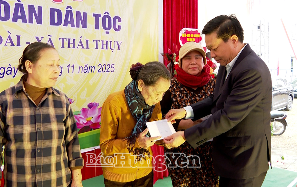 Ngày hội Đại đoàn kết toàn dân tộc tại thôn Quang Lang Đoài, xã Thái Thụy