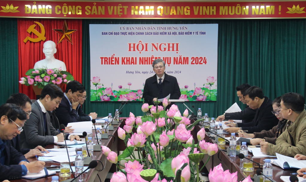Ban Chỉ đạo thực hiện chính sách BHXH và lộ trình thực hiện BHYT toàn dân tỉnh triển khai nhiệm vụ năm 2024