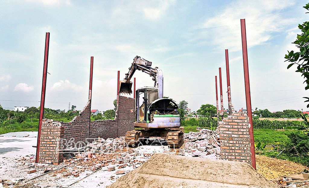 Xã Diên Hà: Kiên quyết xử lý vi phạm đất đai, trật tự xây dựng