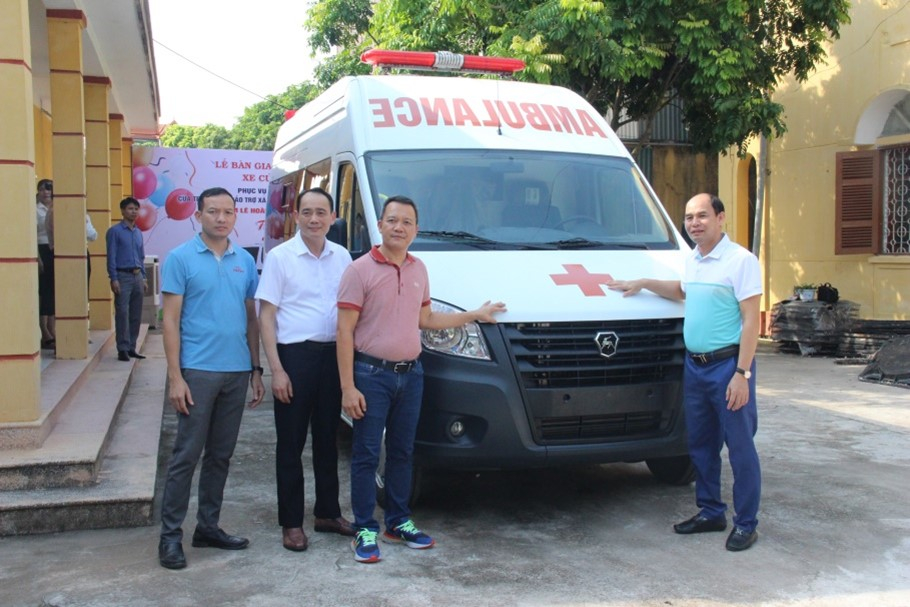 Lễ bàn giao và tiếp nhận xe cứu thương phục vụ hoạt động công tác xã hội của Trung tâm Bảo trợ xã hội và Công tác xã hội tỉnh