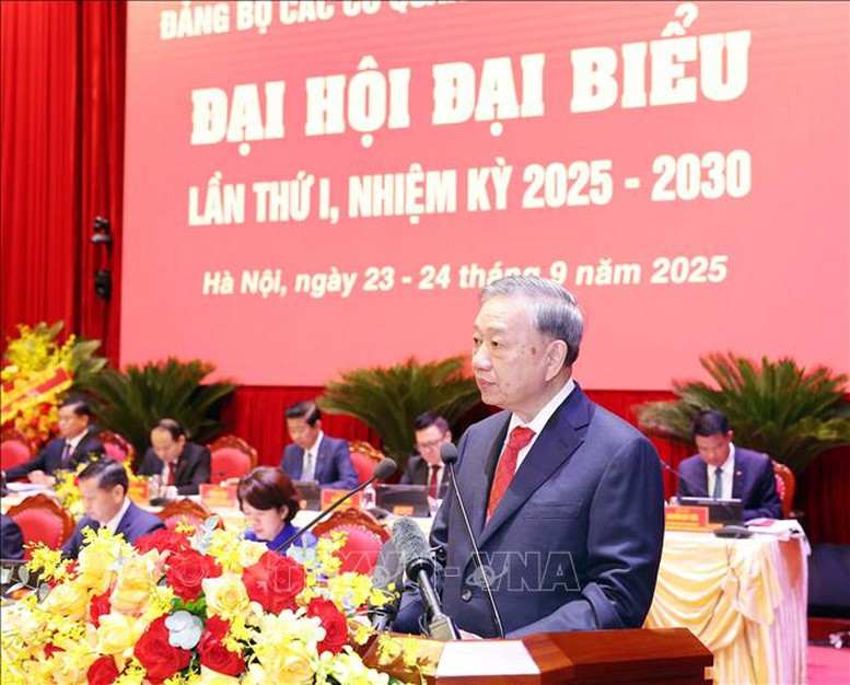 Tổng Bí thư Tô Lâm: Đảng bộ các cơ quan Đảng Trung ương khẳng định vai trò 'bộ tham mưu chiến lược' của Đảng