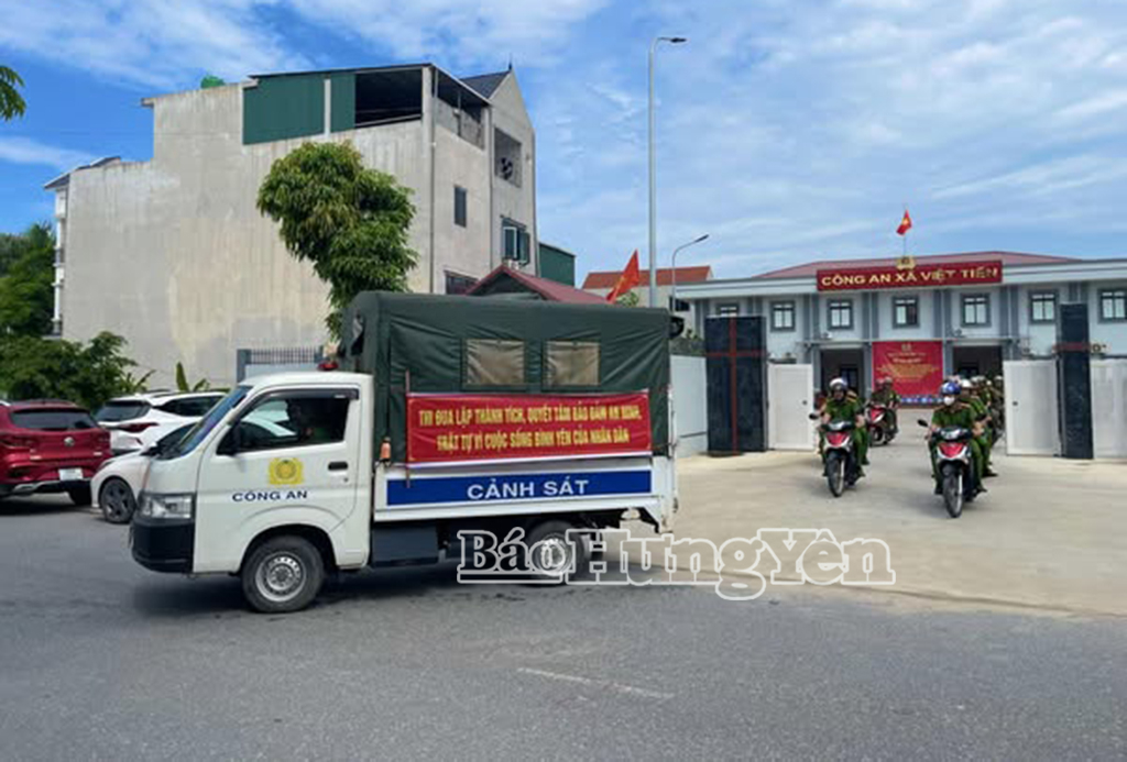 Công an xã Việt Tiến tăng cường bảo đảm an ninh trật tự